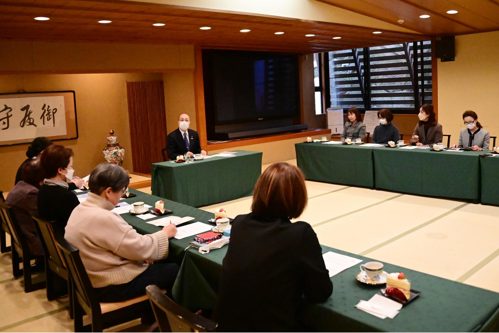 市長の出前の様子