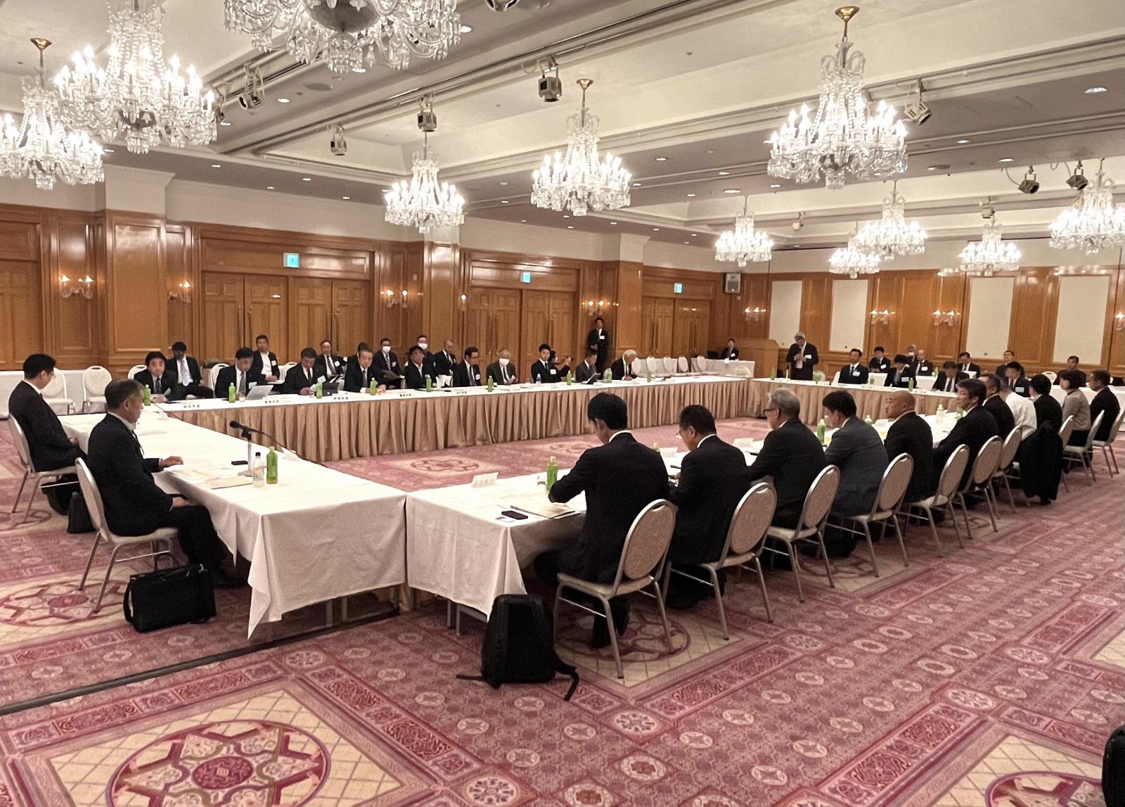 第17回市町村の下水道事業を考える首長懇談会の様子
