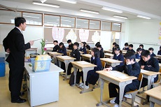 中学校の授業風景