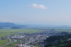 白竜湖と田園風景