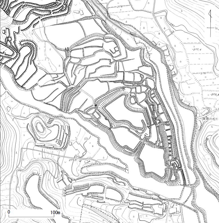 宮沢城略図