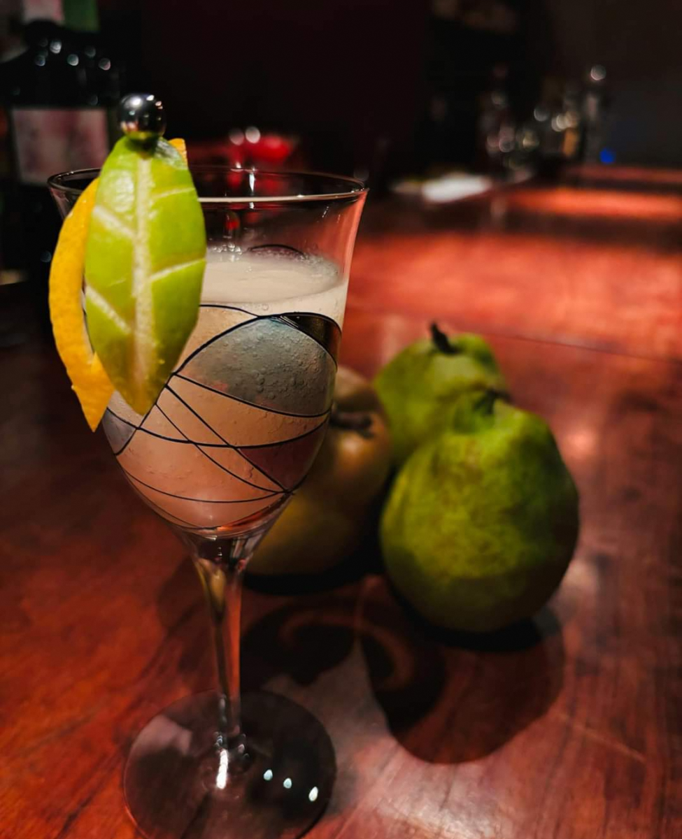 南陽産ラフランスとラフランスのカクテル