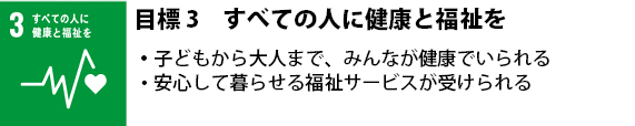 3 すべての人に健康と福祉を