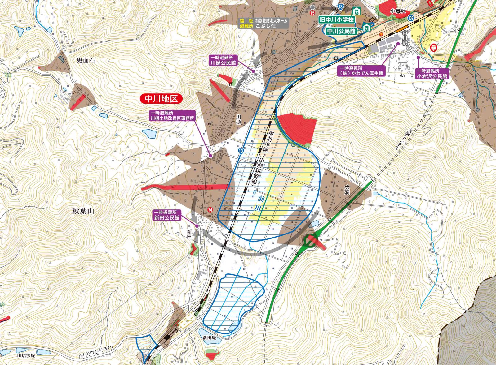 中川地区拡大図