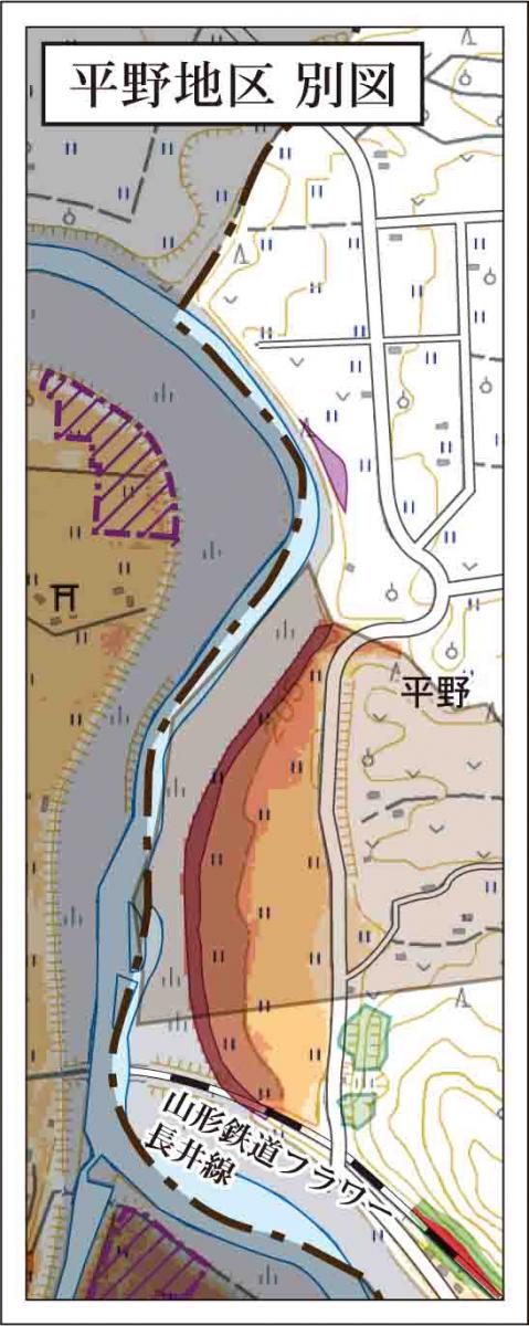 平野地区拡大図